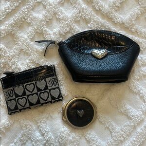 Brighton Black and Silver Heart Accent Set
